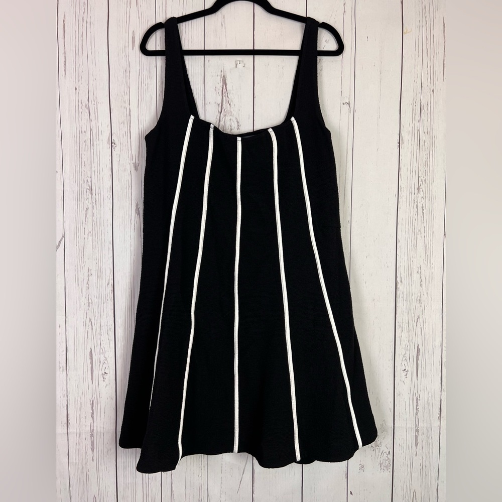 Anthropologie | Maeve | black skater dress